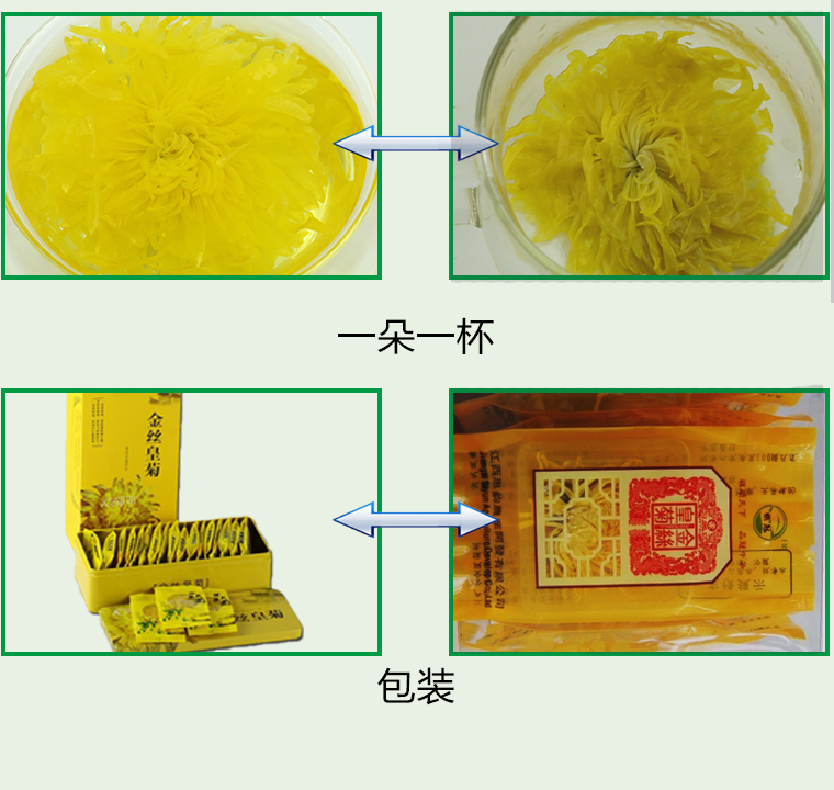 金丝皇菊大菊花茶一朵一杯皇菊花金丝黄菊婺源花草茶大朵贡菊茶叶