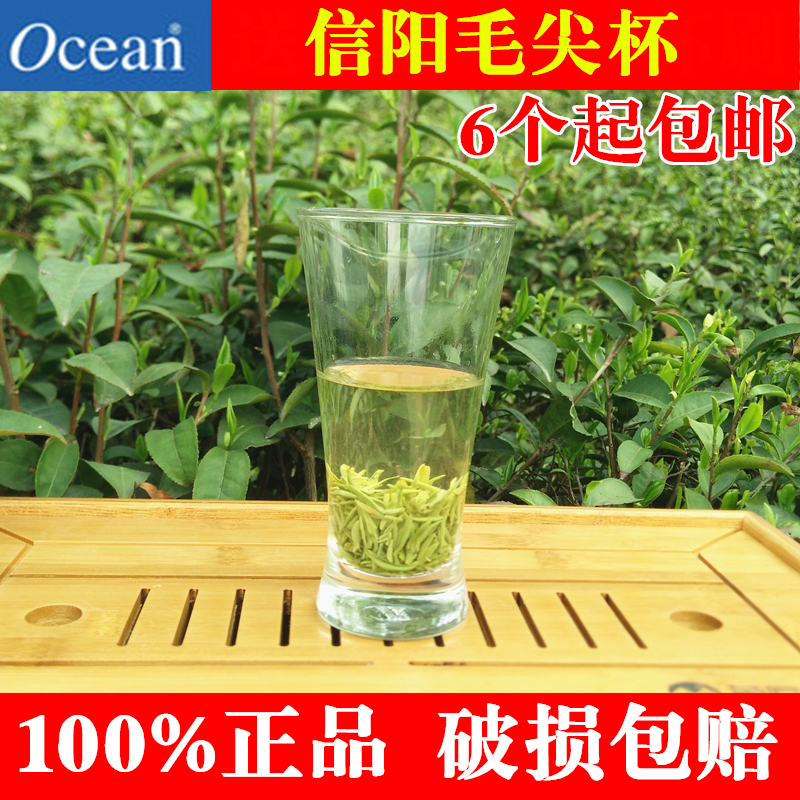 正品Ocean欧欣玻璃杯毛尖杯 耐高温信阳毛尖泡茶杯子 一盒包邮