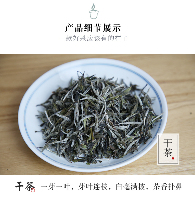 信阳白茶2025春茶 雨前特级皛芽白茶 浉河港信阳白茶厂批发