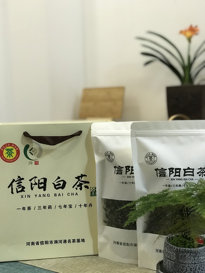 浉牌 信阳白茶 2022年浉河港高山灵芽王125克/袋 简素牛皮纸袋装白茶