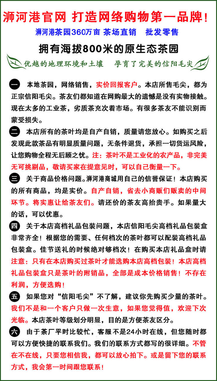 【五云两潭一山一寨一门】任一山头茶区明前特级2020新茶绿茶信阳毛尖高山头采 50g